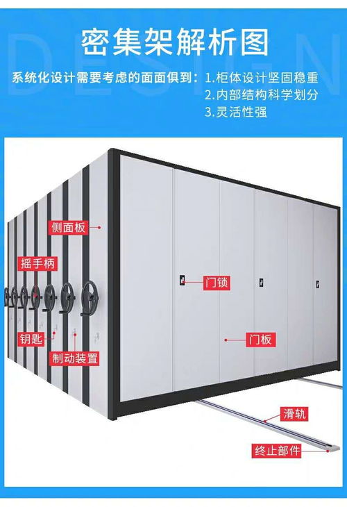 重庆底图密集架手摇式图纸柜移动档案柜厂家